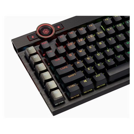 Corsair | K100 RGB Optical | Mechanical Gaming Keyboard | Mechanical Gaming Keyboard | US | Wired | Black/Red - 9